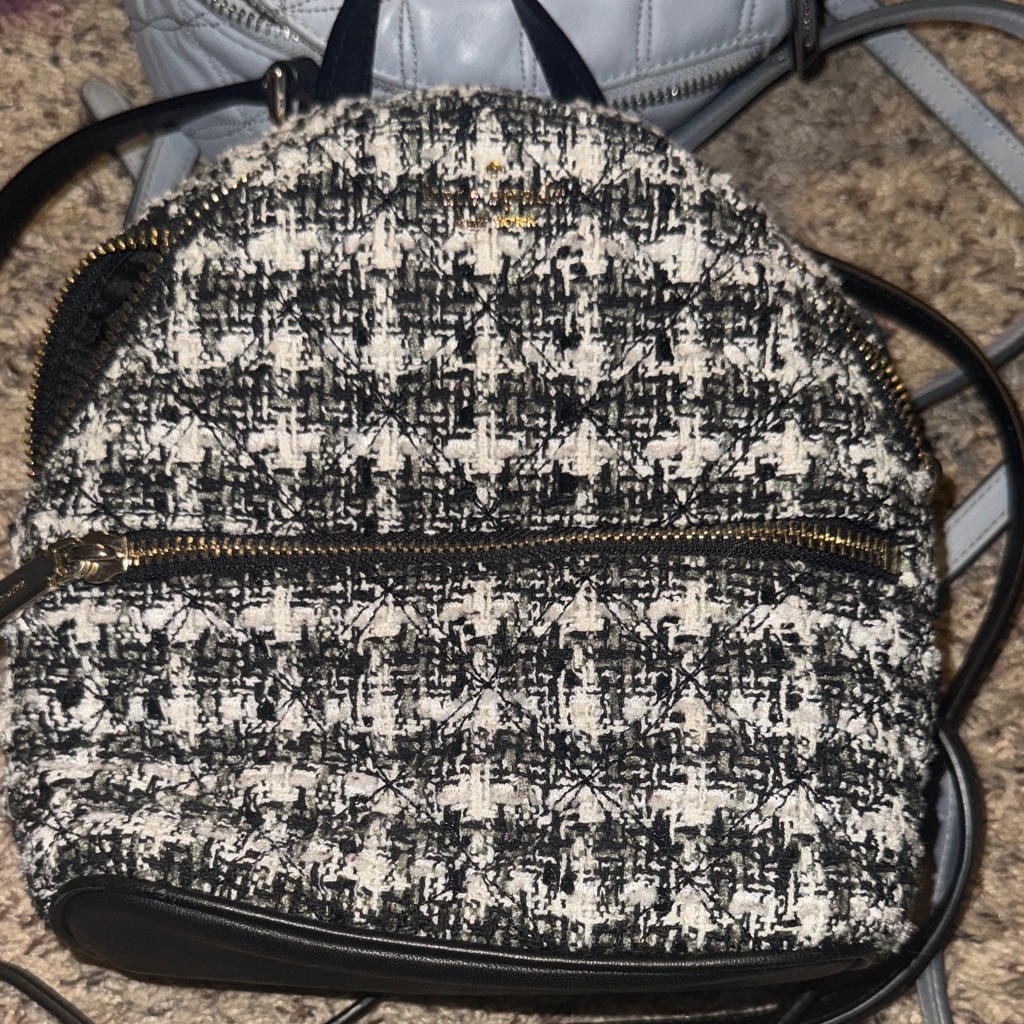 Stylish Black And White Kate Spade Backpack